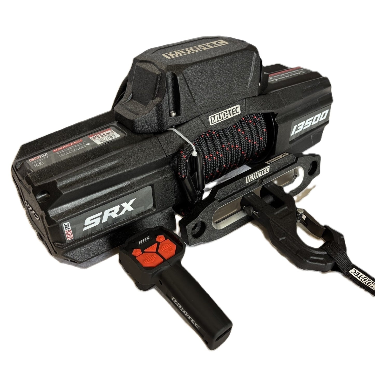 MUDTEC SRX13500 Winch, 6123 kg, 7.2HP, 12V, Wireless Clutch
