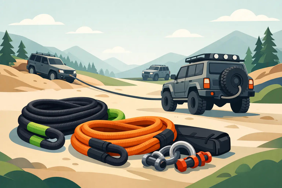Welk kinetisch recovery touw kiezen voor 4x4?