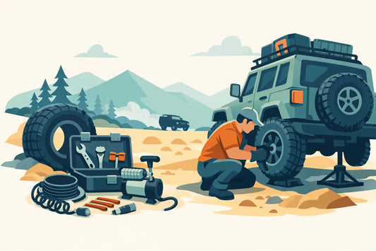 Offroad bandreparatie gids voor terreinrijders