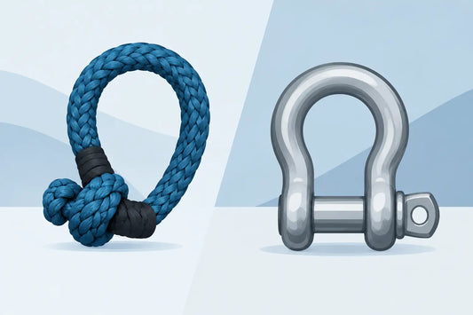 Soft shackle versus metalen harpsluiting