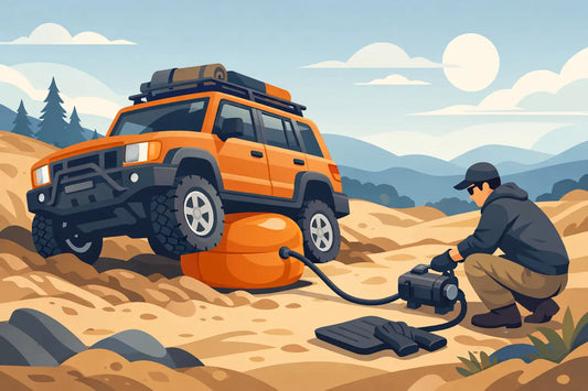 Hoe werkt een airjack bij offroad recovery?