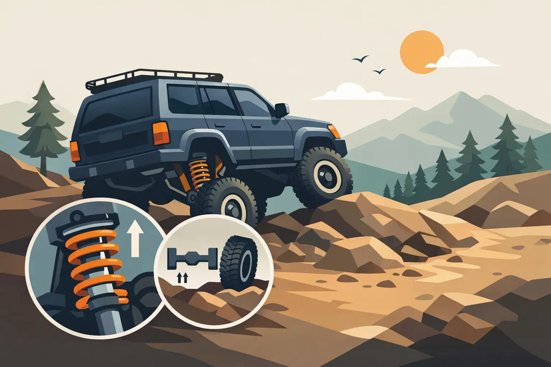 Offroad vering kiezen voor grip en bodemvrijheid