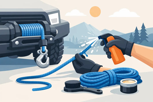 Hoe onderhoud je synthetische lierkabel goed?