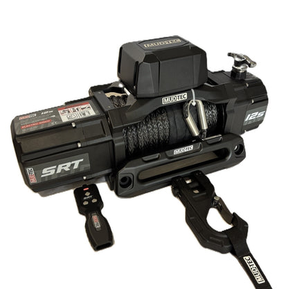 MUDTEC SRT 12S Winch, 7.0HP, 5443 kg, Synthetic Rope